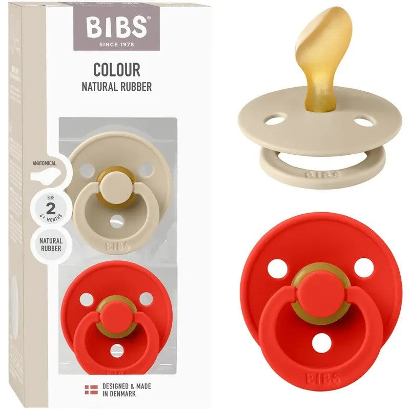 Bibs Colour (2Pack) Latex Anatomical - Vanilla Candy
