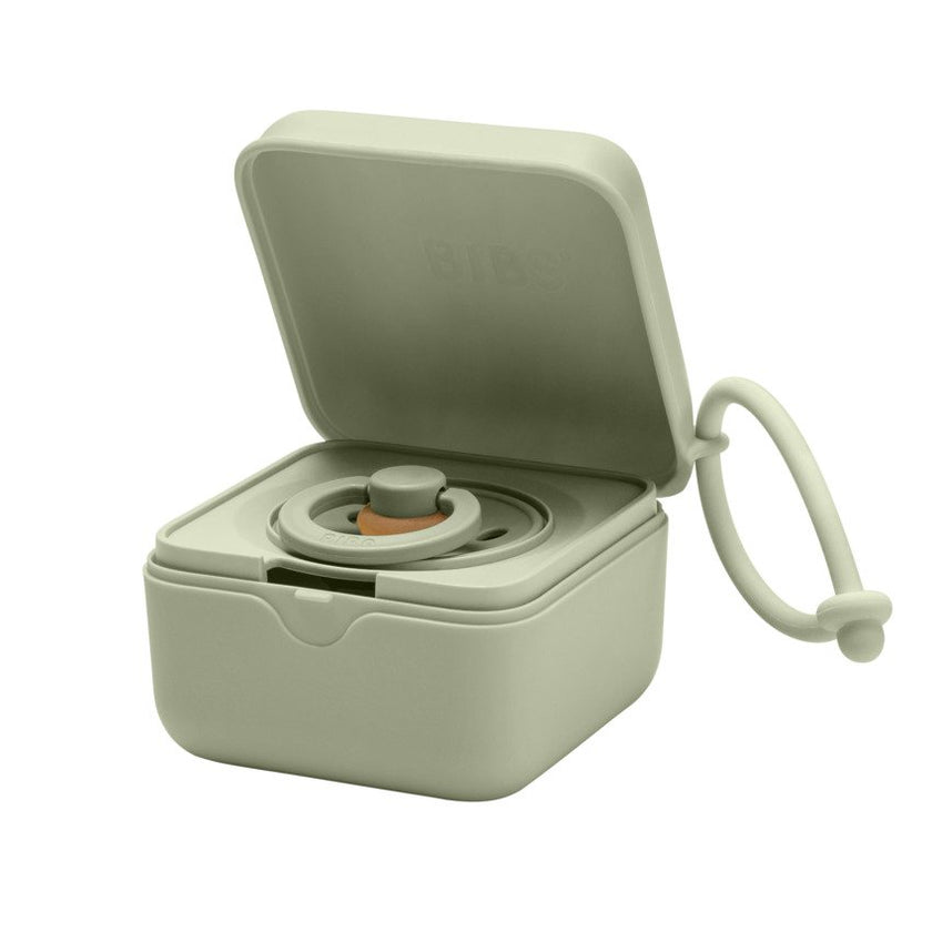 Bibs Pacifier Box Baby Sage
