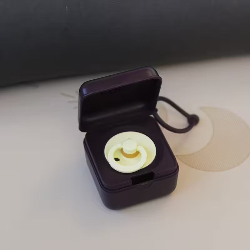 Bibs Pacifier Box Plum