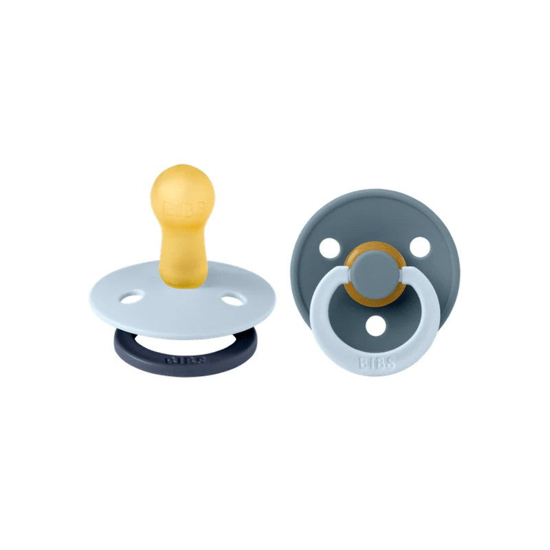 Bibs Pacifier Studio Colour (2Pack) Fusion Latex Baby Blue/Petrol