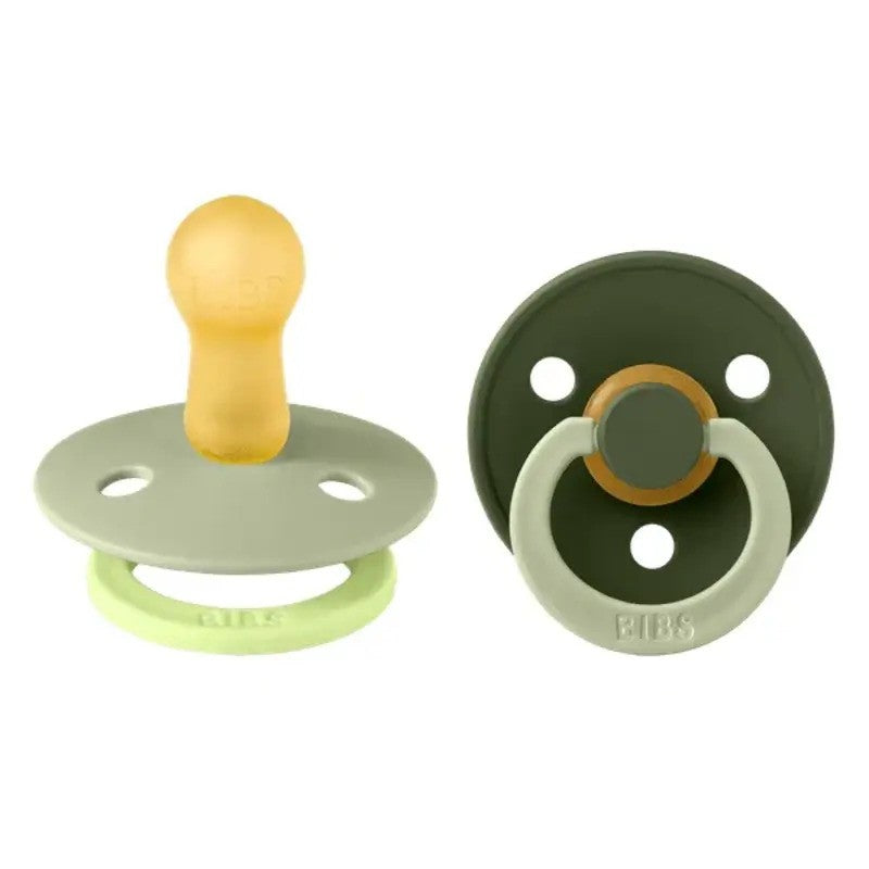 Bibs Pacifier Studio Colour (2Pack) Fusion Latex Sage/Hunter Green