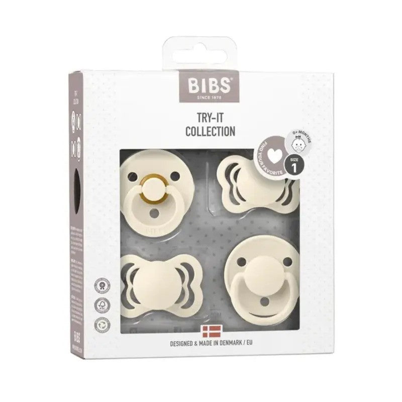 Bibs Try-it Collection (Nipple Try Pack) S1 Ivory