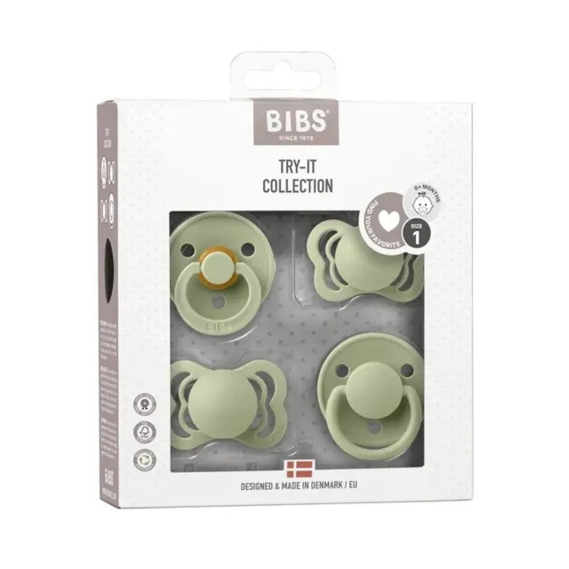 Bibs Try-it Collection (Nipple Try Pack) S1 Sage