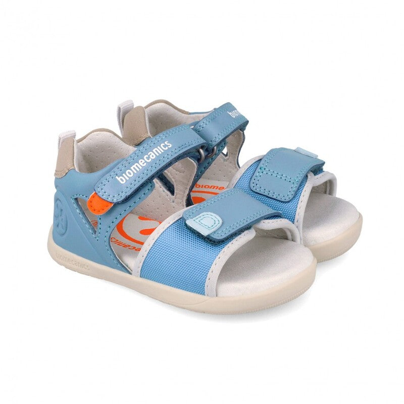 Biomecanics Artic (Sauvage) Boys First Steps Biogated Barefoot Sandals Light Blue