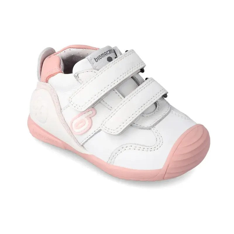 Biomecanics Baby Girl First Steps Sneakers Blanco Y Rosa