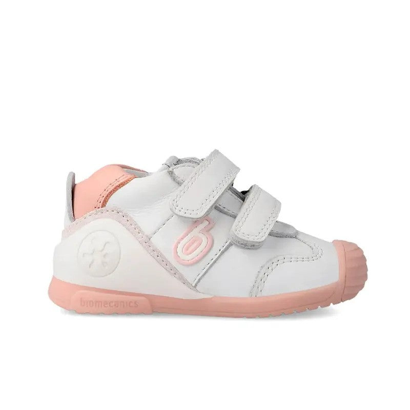 Biomecanics Baby Girl First Steps Sneakers Blanco Y Rosa