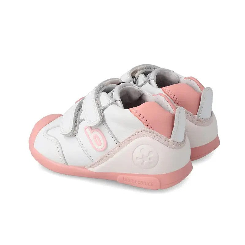 Biomecanics Baby Girl First Steps Sneakers Blanco Y Rosa
