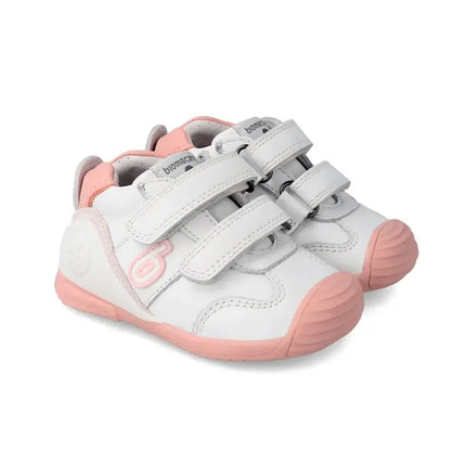 Biomecanics Baby Girl First Steps Sneakers Blanco Y Rosa