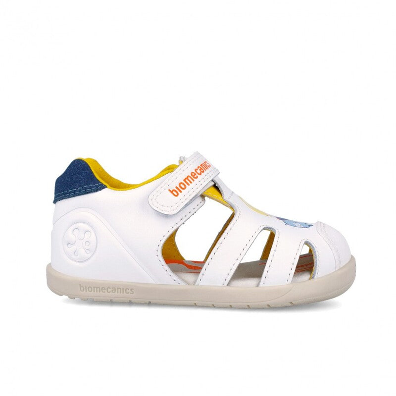 Biomecanics Boys First Steps Biogateo Barefoot Sandals Blanco