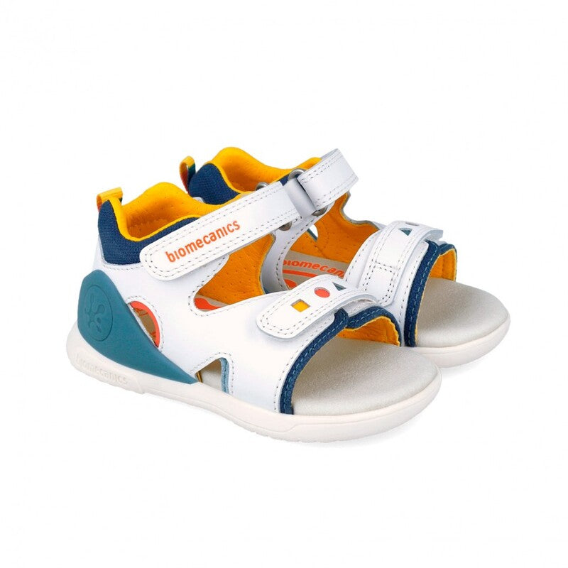 Biomecanics Boys First Steps Biogateo Sandals Blanco Napa