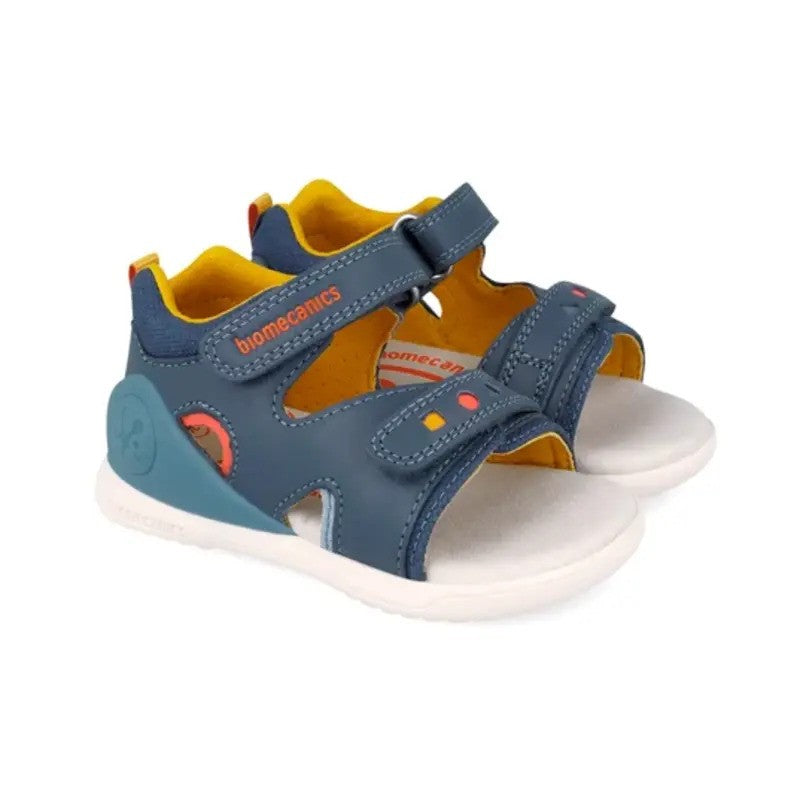 Biomecanics Boys First Steps Biogateo Sandals Sauvage Blue