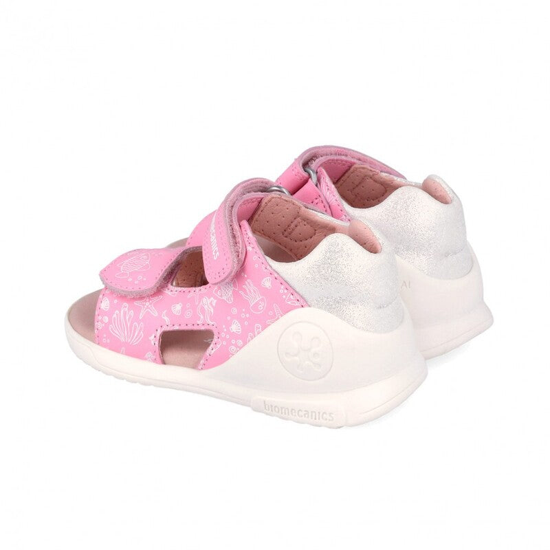 Biomecanics Candy (Sauvage) Girls First Steps Biogated Sandals Pink