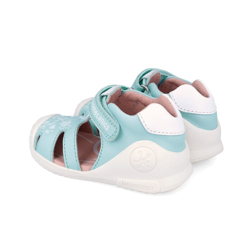 Biomecanics Sky (Sauvage) Girls First Steps Biogateo Sandals Sage