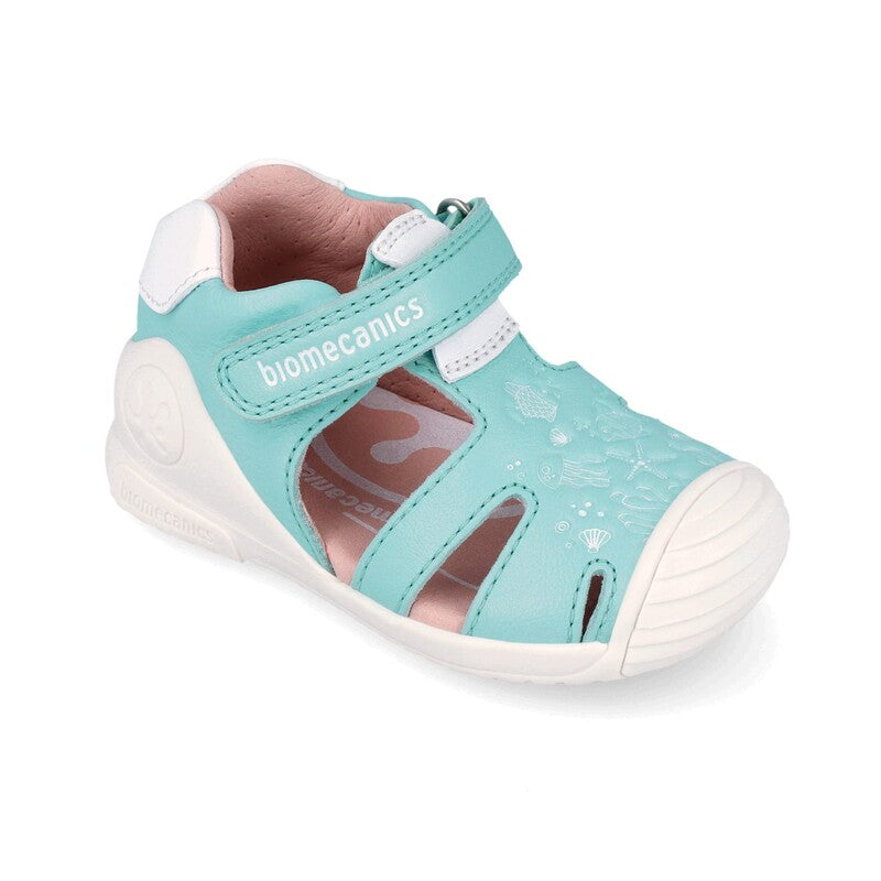 Biomecanics Sky (Sauvage) Girls First Steps Biogateo Sandals Sage