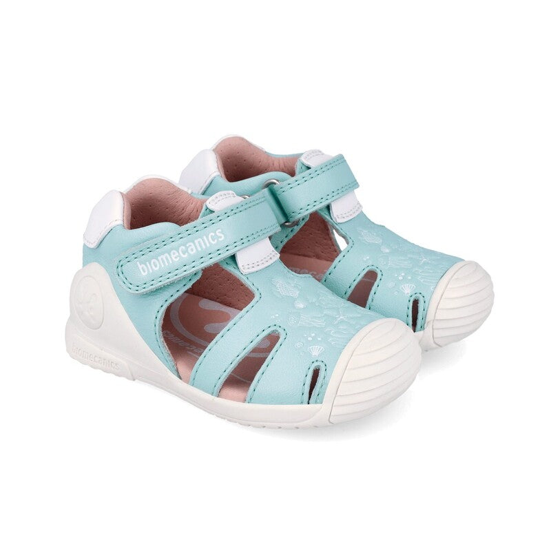 Biomecanics Sky (Sauvage) Girls First Steps Biogateo Sandals Sage