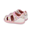 Biomecanics Girls First Steps Barefoot Canvas Sandals Lurex White