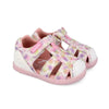 Biomecanics Girls First Steps Barefoot Canvas Sandals Lurex White