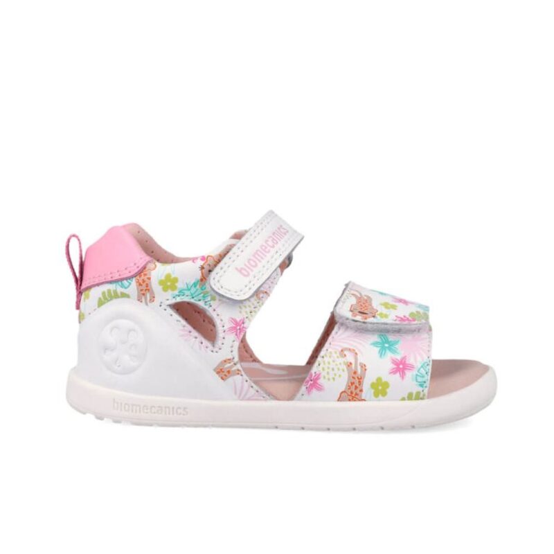 Biomecanics  Girls First Steps Biogateo Barefoot Sandals Napa White