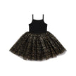 Bob & Blossom Dress Black & Gold Sparkle