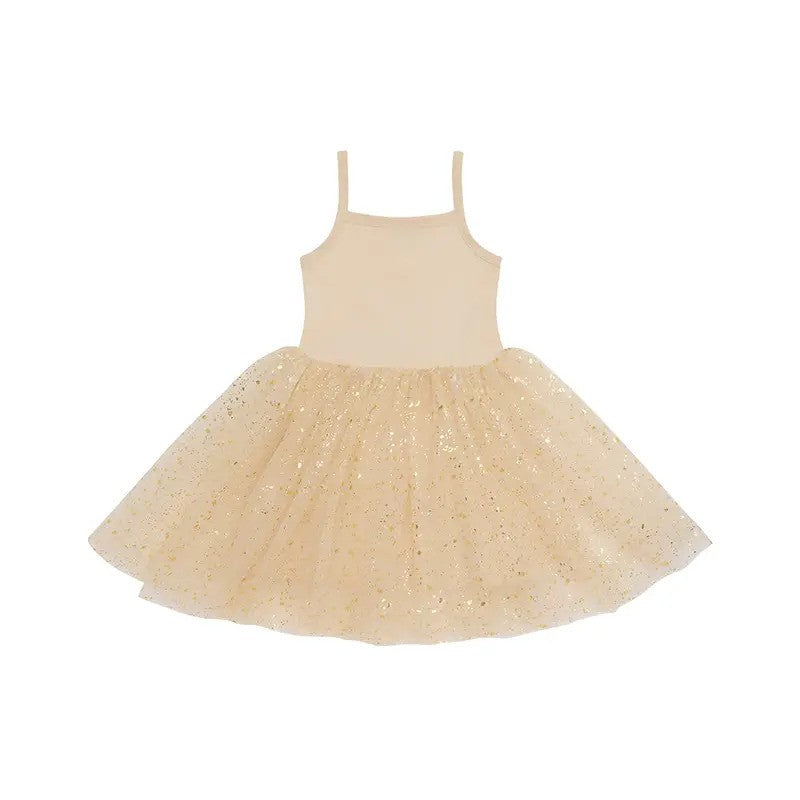 Bob & Blossom Dress Gold Sparkle