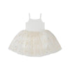 Bob & Blossom Dress White and Gold Sparkle