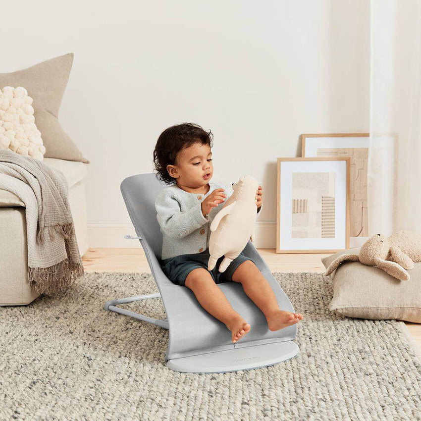 Babybjorn Bouncer Bliss Woven Petal Quilt Light Grey