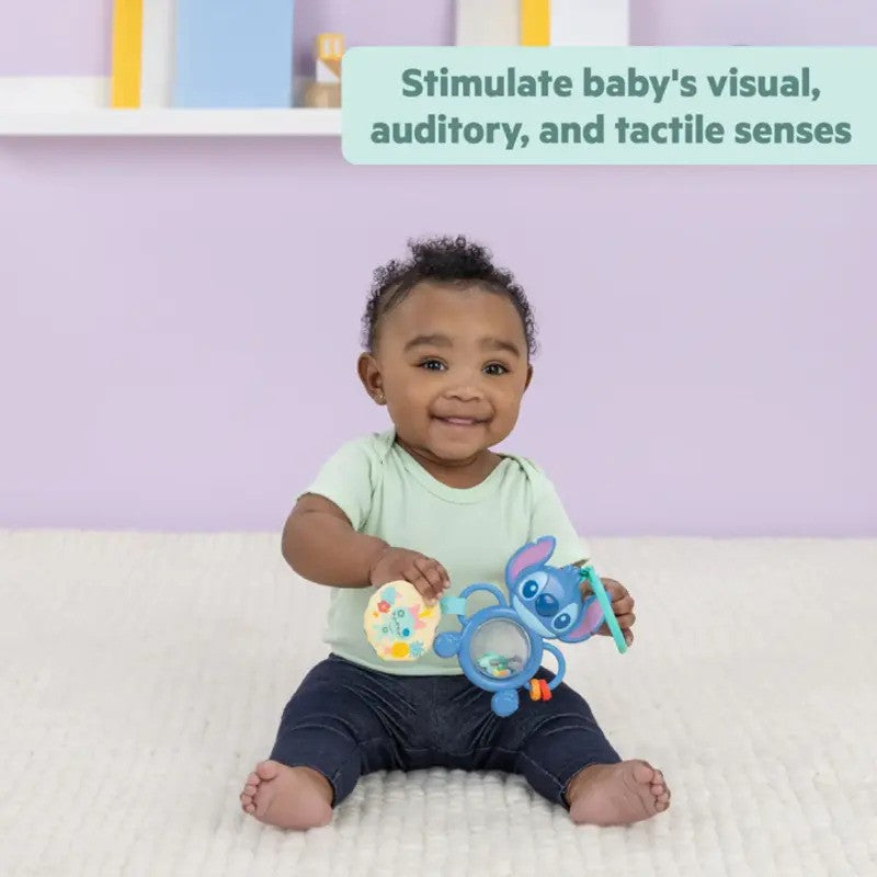 Bright Starts Disney Baby Stitch Tummy Tumble Activity Toy (0m-Plus)