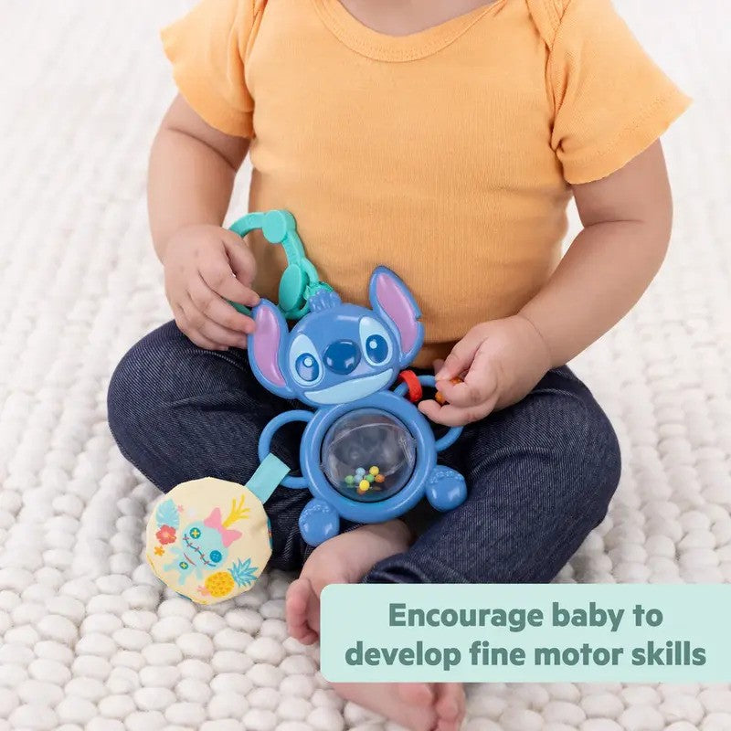 Bright Starts Disney Baby Stitch Tummy Tumble Activity Toy (0m-Plus)