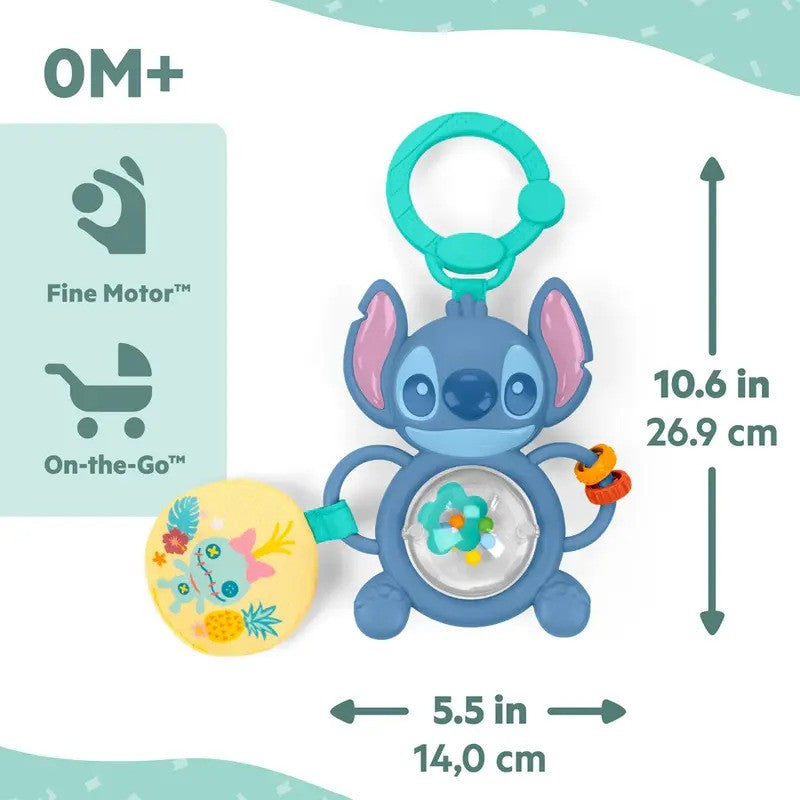 Bright Starts Disney Baby Stitch Tummy Tumble Activity Toy (0m-Plus)