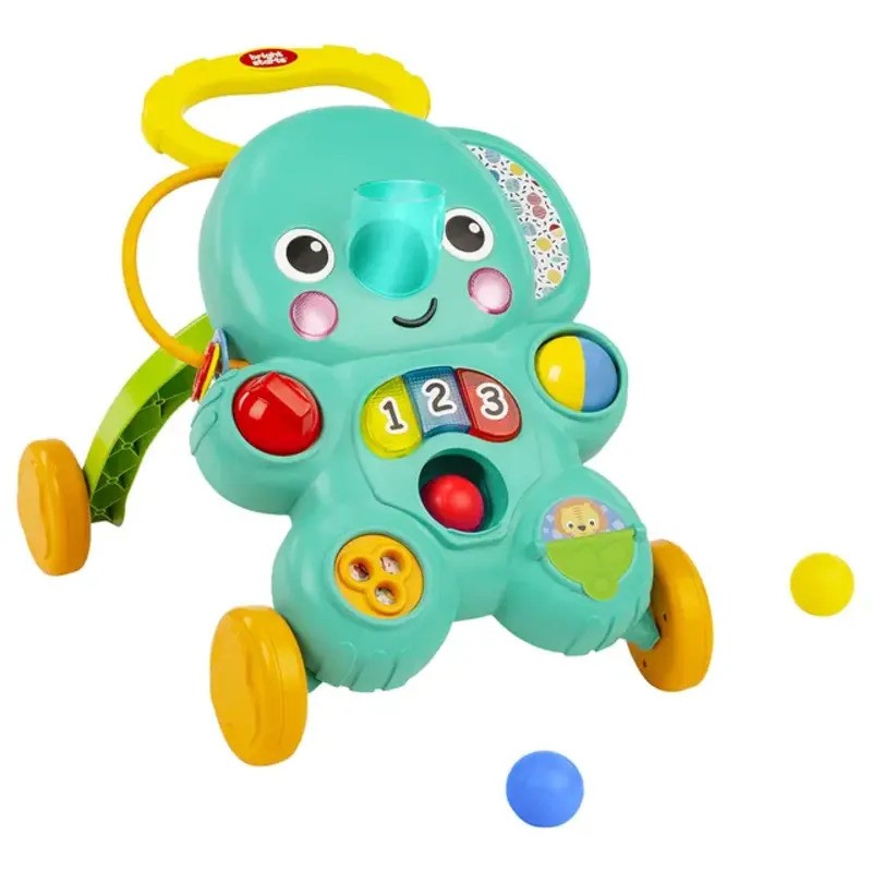 Bright Starts Elephant Stroll N Roll 2-in-1 Ball Play Walker (6-36m)