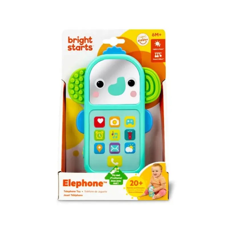 Bright Starts Elephone Telephone Toy (6M-Plus)