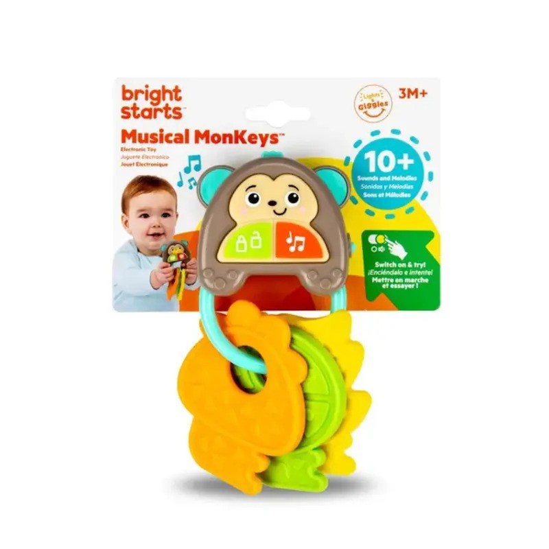 Bright Starts Musical Monkeys Toy (3M-Plus)