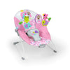 Bright Starts Pink Paradise Vibrating Baby Bouncer With Toys (0-6m)