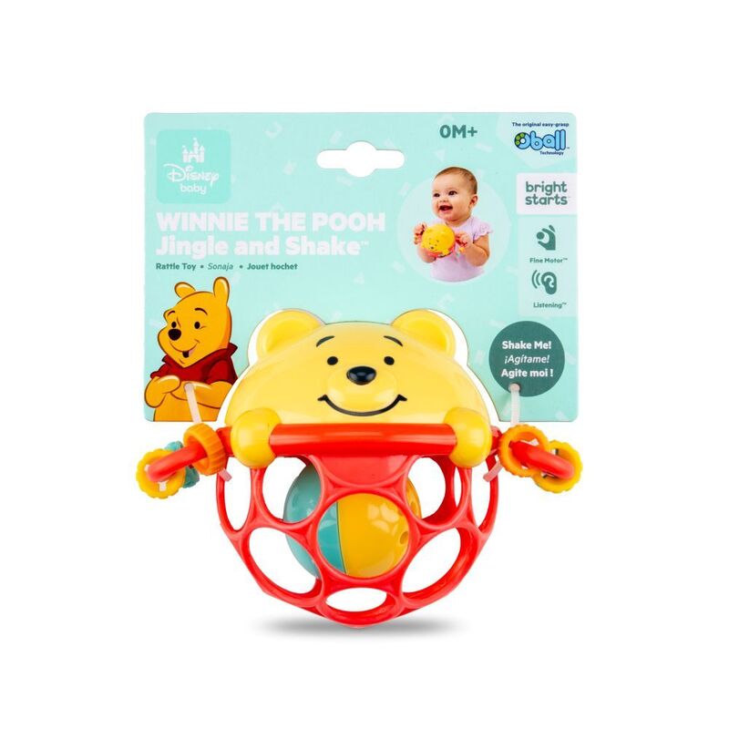 Bright Starts Winnie The Pooh Jingle & Shake Rattle Toy (0M-Plus)