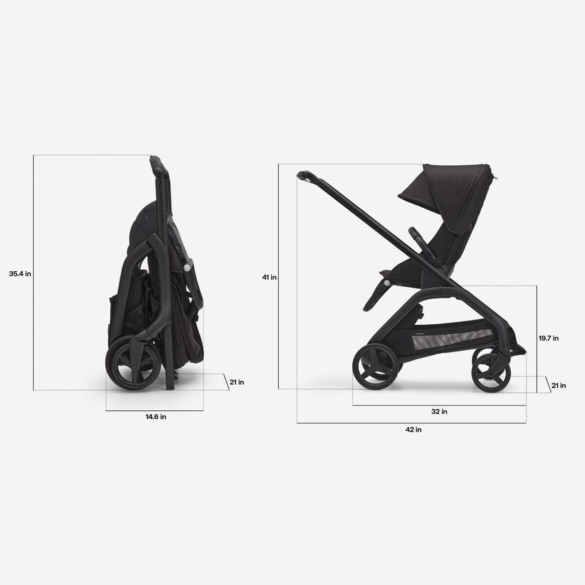 Bugaboo Dragonfly Complete Stroller Black/Forest Green