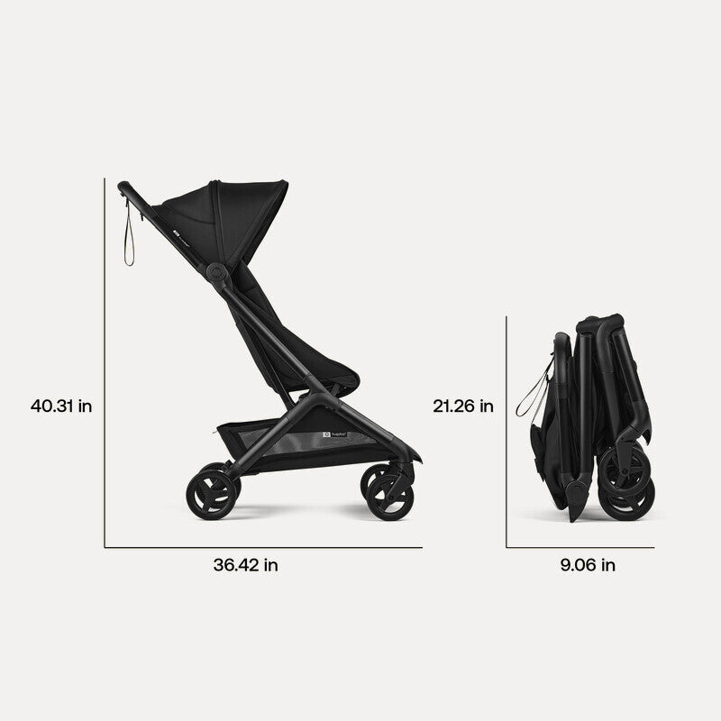 Bugaboo Butterfly2 Complete Travel Stroller Black Midnight Black