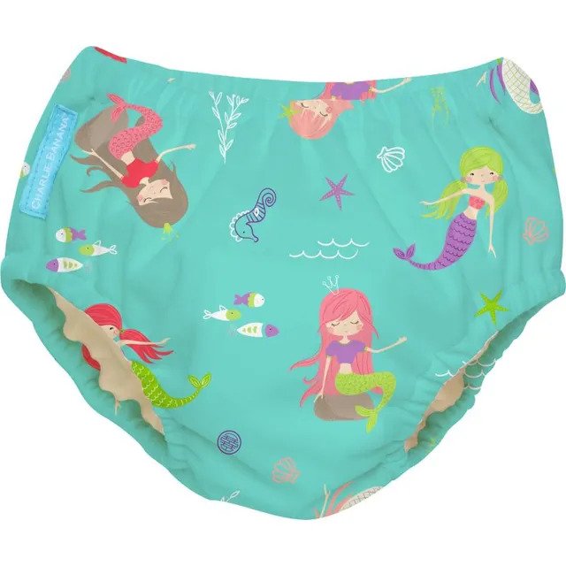 Charlie Banana 2-In-1 Swim Diaper & Training Pants Mermaid Jade