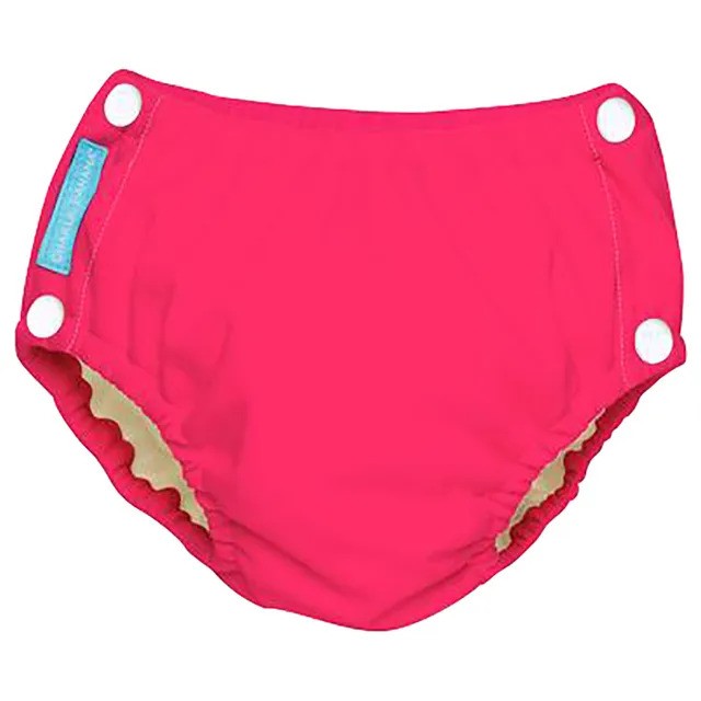 Charlie Banana Reusable Easy Snaps Swim Diaper Fluorescent Hot Pink