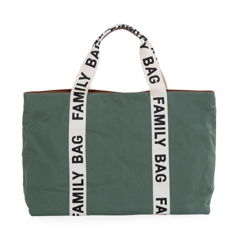 Childhome Family Bag Signature Canvas Green