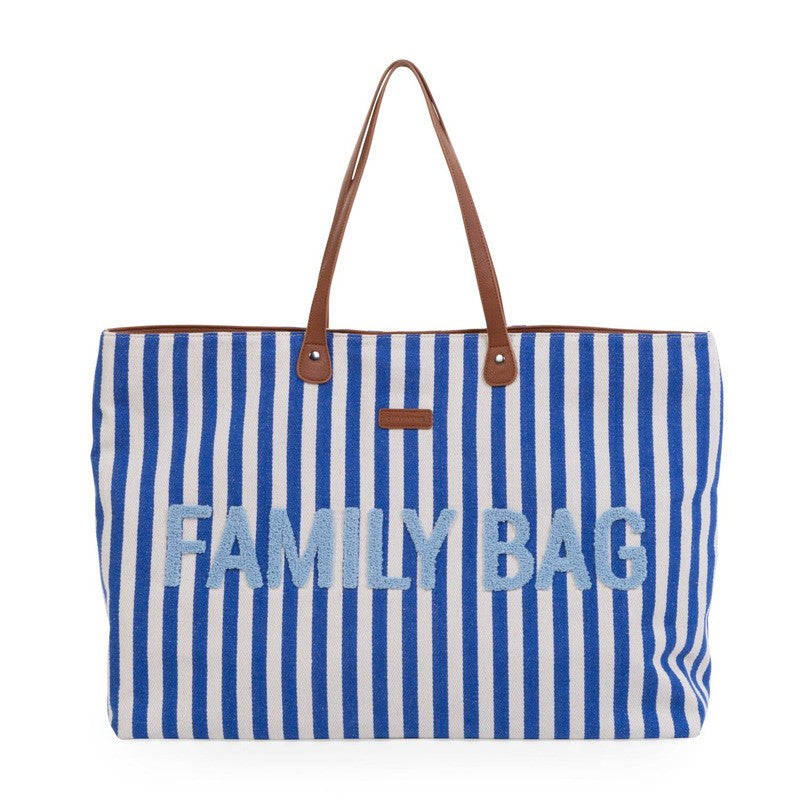 Childhome Family Bag Stripes Electric Blue/ Light Blue