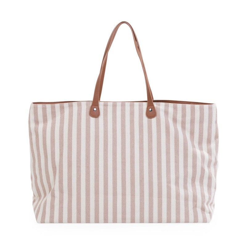 Childhome Family Bag Stripes Nude Terracotta
