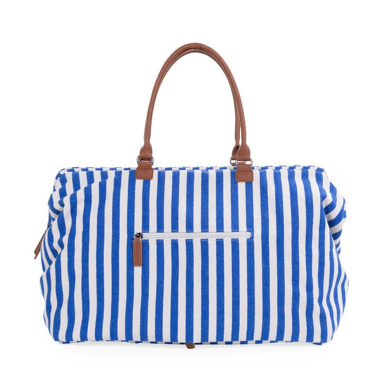 Childhome Mommy Bag Big Stripes Electric Blue Light Blue