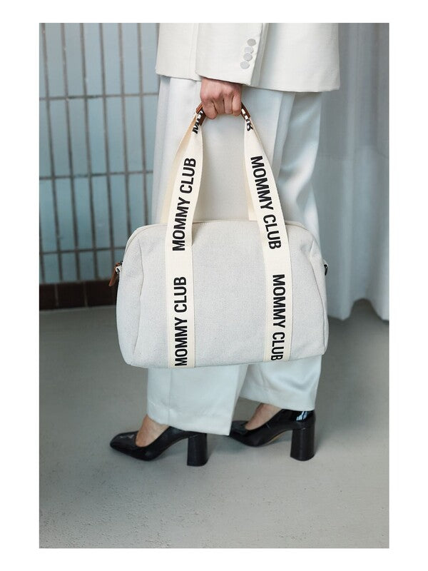 Childhome Mommy Club Signature Canvas Off White