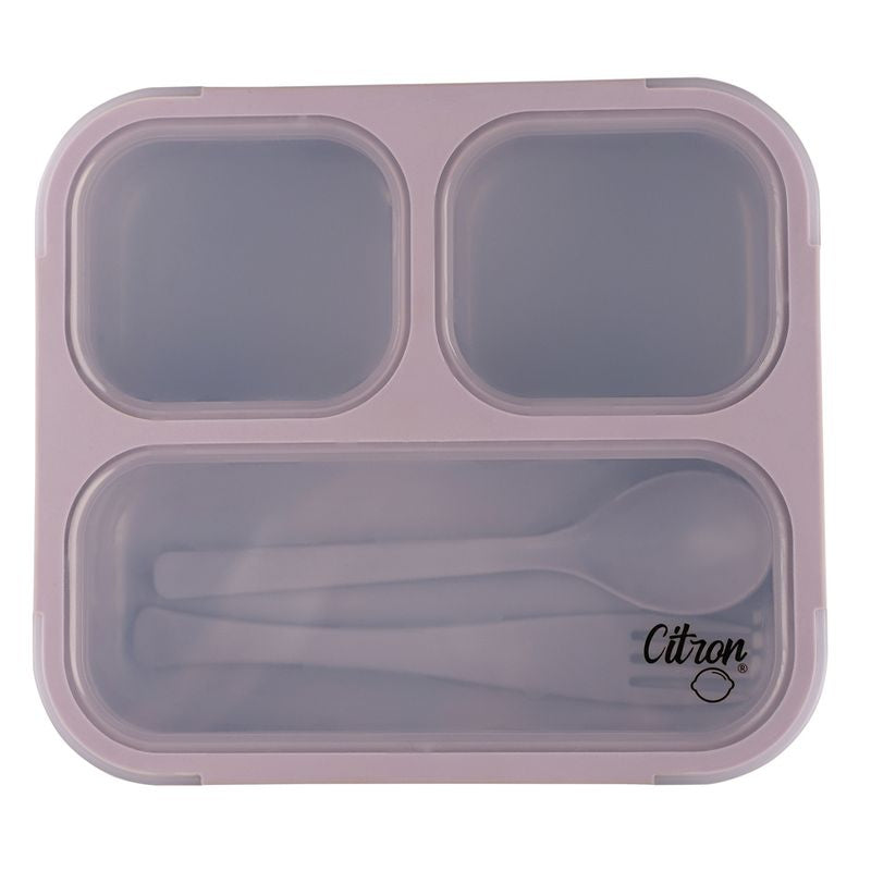 Citron 2022 Lunchbox with Fork and Spoon – Purple