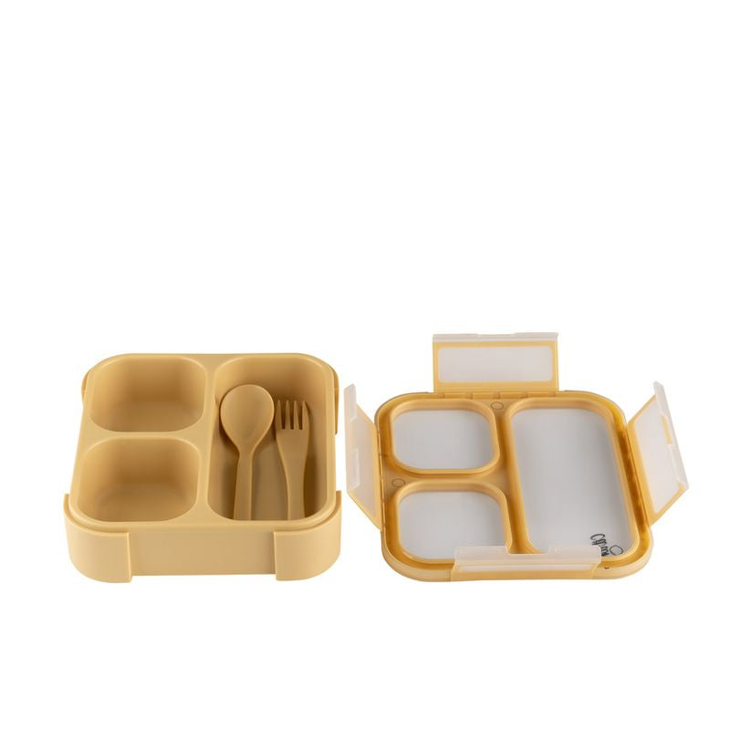 Citron 2022 Lunchbox with Fork and Spoon – Yellow