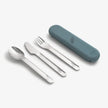 Citron 2022 Stainless Steel Cutlery Set – Dusty Blue (From 18M)