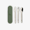 Citron 2022 Stainless Steel Cutlery Set – Olive Green (From 18M)