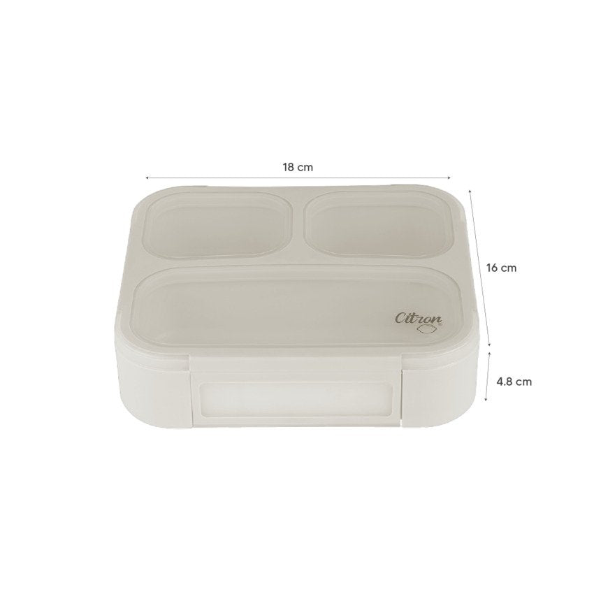 Citron 2023 Lunchbox with Fork and Spoon Beige