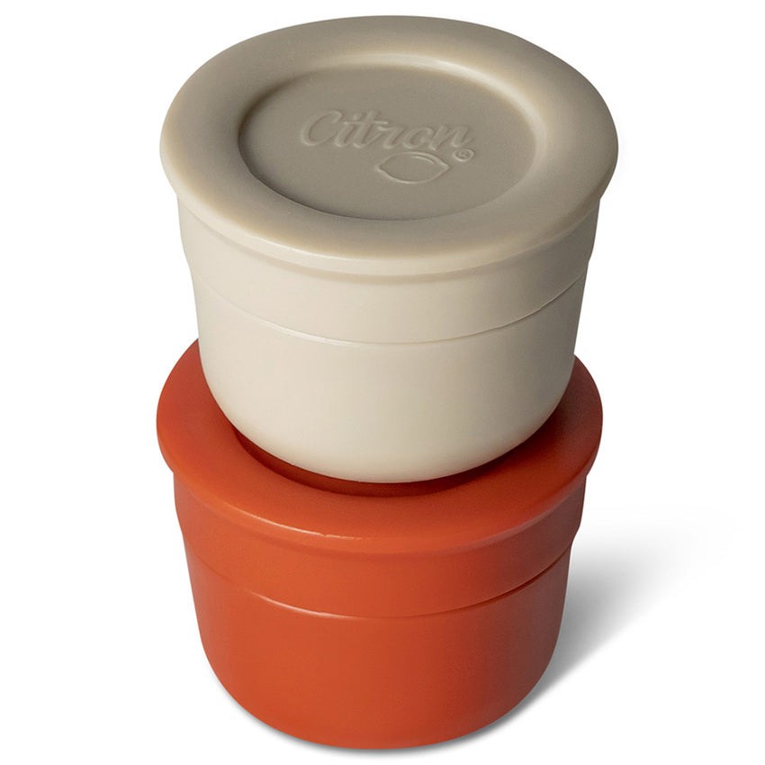 Citron 2023 Mini Sauce Containers Brick/Beige