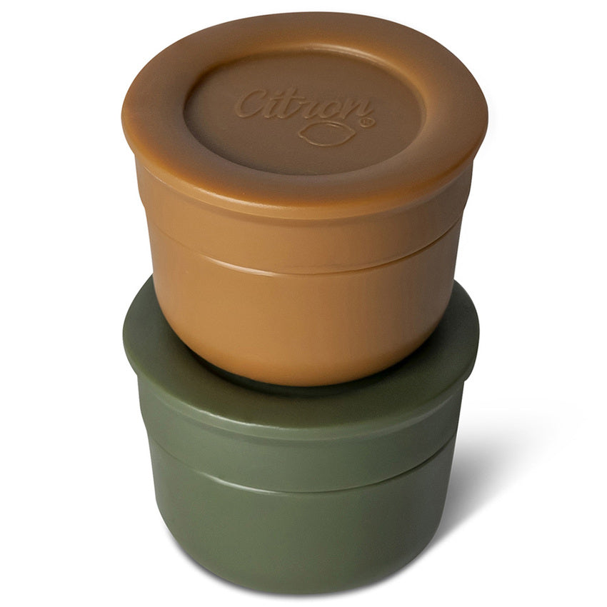 Citron 2023 Mini Sauce Containers Caramel/Green